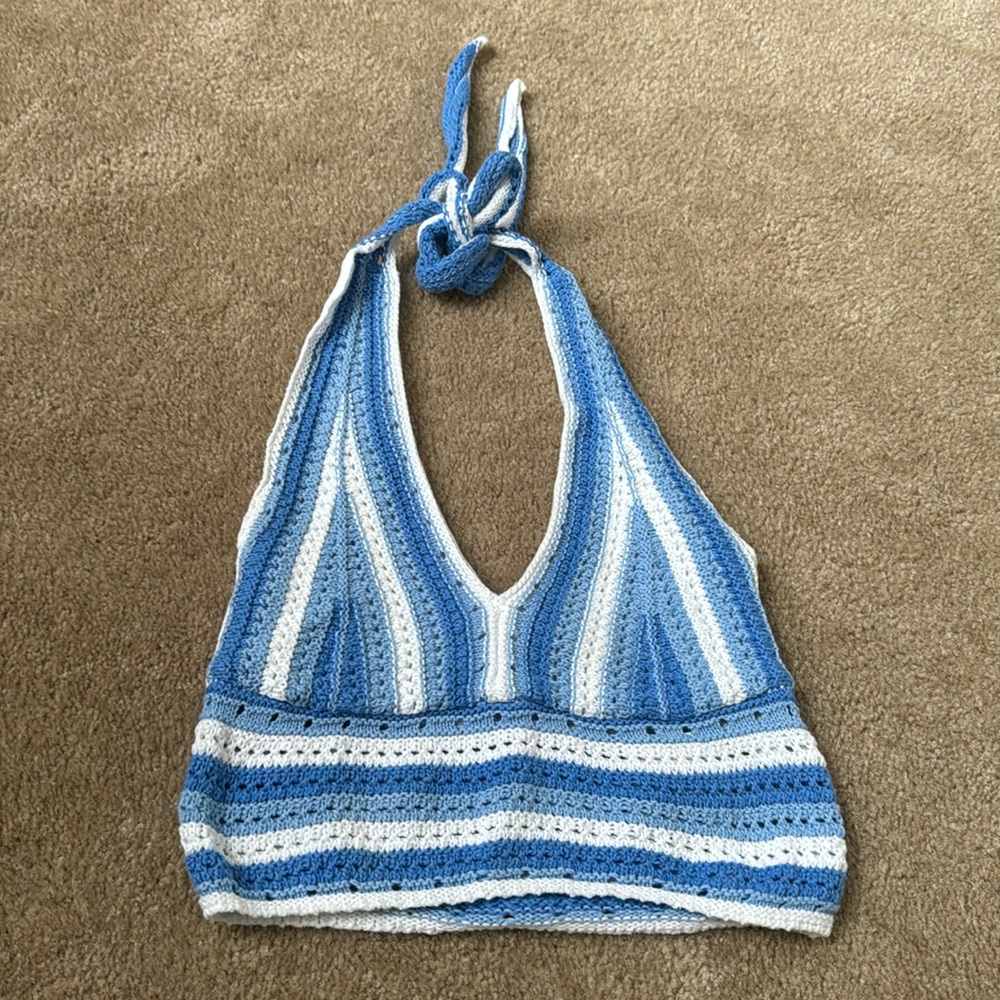 Hollister knit halter top